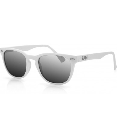 Goggle NVS Sunglasses - Matte White Frame- Smoked Reflective lens - C011ASDU5M3 $17.63