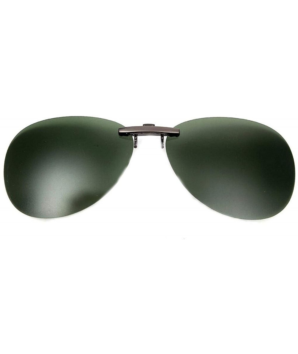 Goggle Hot Sell Mens Womens Polarized Clip Sunglasses Driving Night Vision Anti UVA Clips Riding - Green - CX197Y7IC8O $18.26