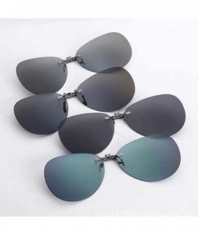 Goggle Hot Sell Mens Womens Polarized Clip Sunglasses Driving Night Vision Anti UVA Clips Riding - Green - CX197Y7IC8O $18.26