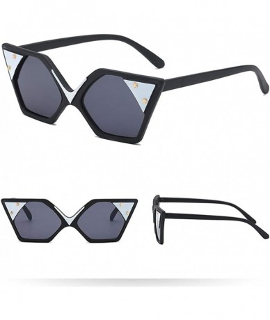 Goggle Sunglasses Retro Goggles Multicolor Eyeglasses Glasses Eyewear - Grey - CM18QQHKE2L $11.75