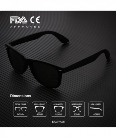 Square Unisex Polarized Sunglasses Stylish Sun Glasses for Men and Women Color Mirror Lens Multi Pack Options - CC18QTOO8LN $...