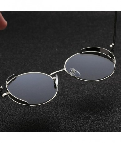 Sport Women Men Fashion Rounded Metal Frame Brand Classic Sunglasses - A - C7180QR85ZZ $10.41