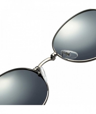 Rimless HD Vintage Classic Polarized Sunglasses for Men Women Around Rectangular Designer Style UV400 Protection - A - C5197A...