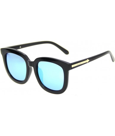 Square Designer Fashion Women Sunglasses Vintage Square Men Eyewear L502 - Black Blue - CO12OCOHQ2G $22.22
