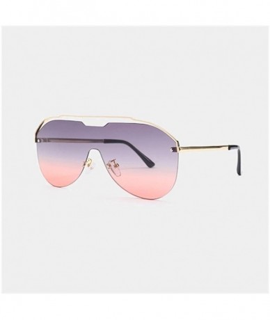Rimless New Sunglasses Metal Rimless Sun Glasses Brand Designer Pilot Sunglasses Women Men Shades Top Fashion Eyewear - CU199...