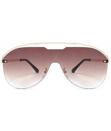Rimless New Sunglasses Metal Rimless Sun Glasses Brand Designer Pilot Sunglasses Women Men Shades Top Fashion Eyewear - CU199...