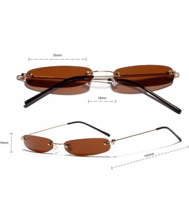Round Vintage Oval Sunglasses Small Metal Frames3033 - Amber - CT18OTR8LTH $8.63