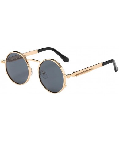 Rimless Women Men Fashion Unisex Shades Circular Sunglasses Integrated UV Glasses - B - CF18D40S8G3 $11.50