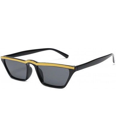 Square retro square sunglasses personality small frame glasses - C6 - CT18CYTQ98L $21.42