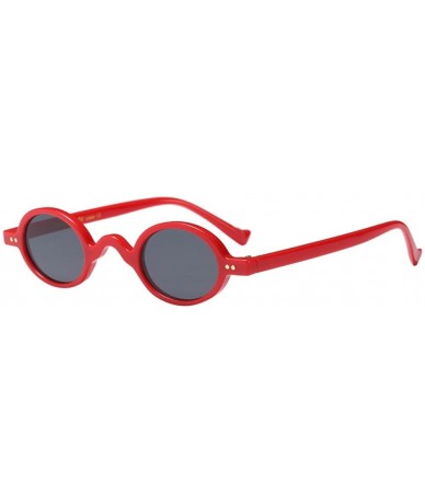 Wayfarer Retro Men Women Designer Sunglasses Round Frame Eyeglasses for Summer - Red - CV18G7XRZ44 $20.31