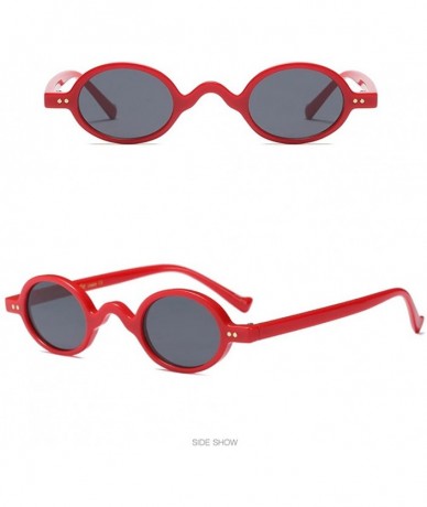 Wayfarer Retro Men Women Designer Sunglasses Round Frame Eyeglasses for Summer - Red - CV18G7XRZ44 $12.24