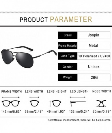 Oval Classic Sunglasses for Women Men Metal Frame Mirrored Lens Designer Polarized Sun glasses UV400 - Black Retro - CW1804I4...