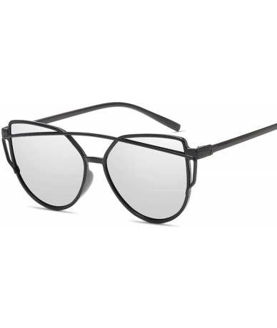 Cat Eye Fashion Sunglasses Glasses Coating - Green - CP197WD9SRK $22.93