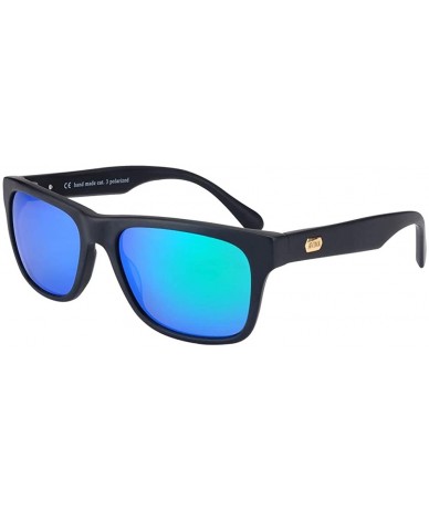 Square King Polarized Sunglasses for Men - Classic Trendy- Stylish & Luxurious Sunnies With UV Protection - Blue - CY18EO5H2I...