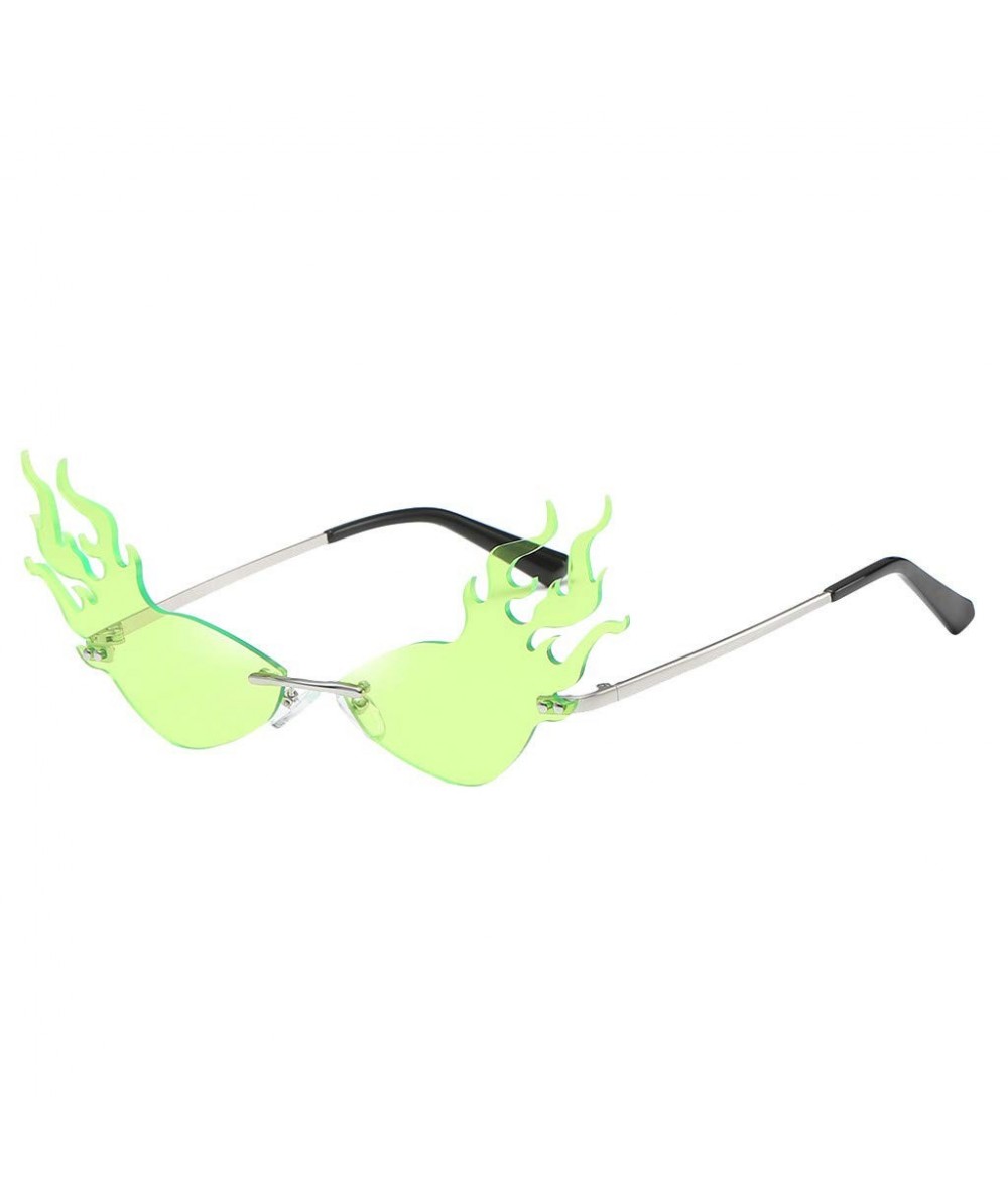 Goggle Vintage Sunglasses Goggles Plastic Designer - Green - CG1966X6N9H $9.75