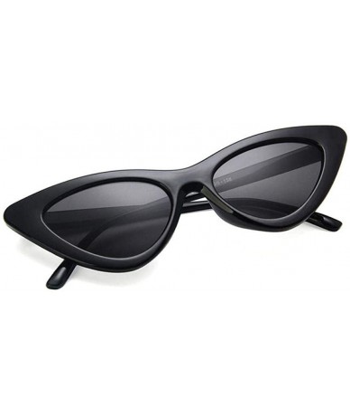 Aviator 2019 Cat Eye Fashion Sunglasses Women Fashion Vintage Small Glasses Woman Black - Champagne Tea - CC18Y2OK5CZ $8.78