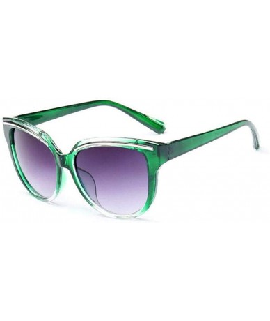 Aviator Vintage Sunglasses For Women Fashion Brand Designer Cat Eye Sun Random Color - Green - CV18YZTHUE7 $18.87
