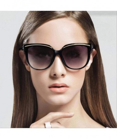 Aviator Vintage Sunglasses For Women Fashion Brand Designer Cat Eye Sun Random Color - Green - CV18YZTHUE7 $12.26