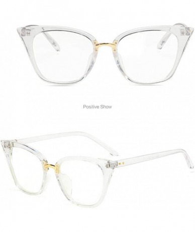 Rimless New Fashion Vintage Cat Eye Sunglasses Retro Large Frame Eyewear Ladies Man - K - CV18SMG4NZ3 $7.57