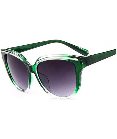 Goggle Marque De Luxe Sunglasses Oculos Sol Feminino Womens Vintage Cat Eye Black Clout Goggles Glasses - Green - CK197ZAYCE8...