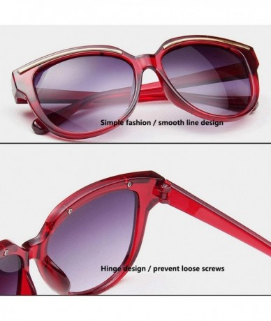 Goggle Marque De Luxe Sunglasses Oculos Sol Feminino Womens Vintage Cat Eye Black Clout Goggles Glasses - Green - CK197ZAYCE8...