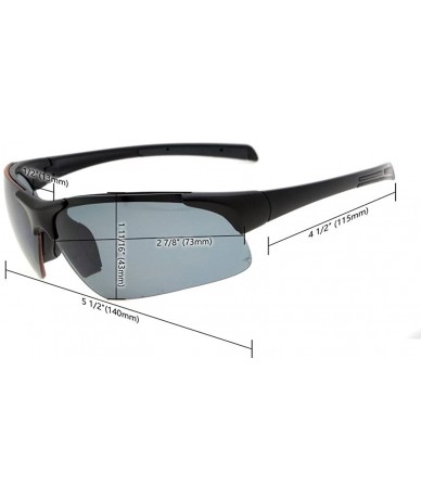 Semi-rimless TR90 Unbreakable Sports Half-Rimless Bifocal Sunglasses Baseball Running Fishing Driving Golf Softball Hiking - ...