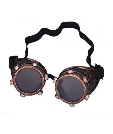 Goggle Sunglasses for Men Women Steampunk Goggles Glasses Vintage Sunglasses Retro Glasses Eyewear Party Props - B - C918QO9X...