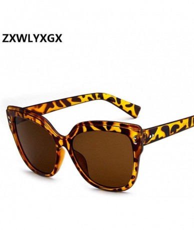 Butterfly Cat Eye Fashion Sunglasses Men Women Brand Designer Eyebrows Butterfly C10 - C9 - CR193WCCKHY $11.16