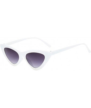 Cat Eye Polarized Cat Eye Sunglasses for Women-Retro Narrow Pointy Cateye Womens Sun Glasses Designer Holiday Eyewear - E - C...