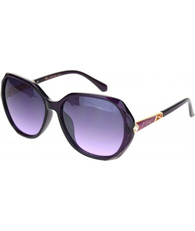 Butterfly Womens Iced Rhinestone Bling Jewel Butterfly Sunglasses - Purple - C718NWT068A $10.45