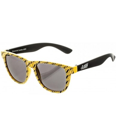 Wayfarer The Flash Logo Pattern Sunglasses w/ All Over Print Pouch Case - CD12DW49LTD $26.92