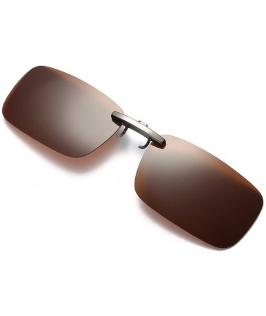 Goggle Sunglasses Detachable Driving Polarized - Coffee - CV18W2Q6CT9 $10.53