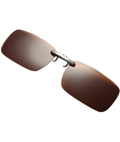 Goggle Sunglasses Detachable Driving Polarized - Coffee - CV18W2Q6CT9 $10.53