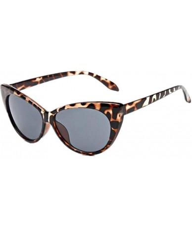 Aviator Sexy Cat Eye Sunglasses Retro Vintage Sun Glasses Women Sunglasses Doublegray - Lgray - C518YZW0XZH $10.55