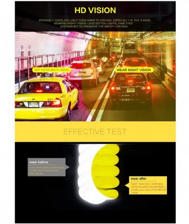 Wrap Anti-glare HD Night Driving Glasses Polarized Unisex Aviator Sunglasses - Gold Frame Yellow Lens - C6187YT7RW9 $36.04