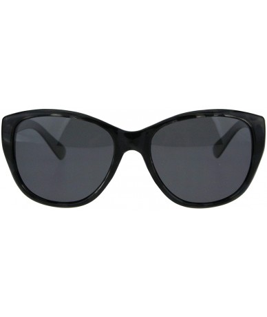 Butterfly Polarized Womens Classic Minimal Plastic Butterfly Light Sunglasses - Black Tortoise Black - CK18H8L2K0A $15.26