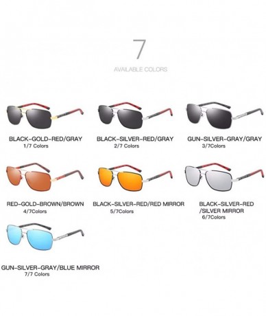 Aviator Polarized sunglasses Men's box Sunglasses driving glasses - D - CD18QR75CO0 $28.75