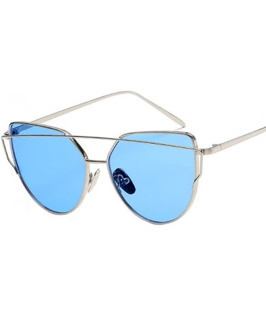 Goggle Vintage Oval Sunglasses Eyewear Goggles for Women Men Retro Sun Glasses UV Protection - Style5 - CV18RMRAT4S $15.73