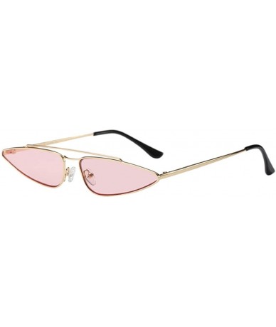 Wayfarer Fashion Eyes Frame Metal Sunglasses Men Women UV Protection for Outdoor - Pink - CS18G7ZWTS7 $9.13