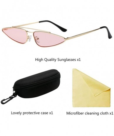 Wayfarer Fashion Eyes Frame Metal Sunglasses Men Women UV Protection for Outdoor - Pink - CS18G7ZWTS7 $21.56