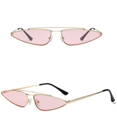 Wayfarer Fashion Eyes Frame Metal Sunglasses Men Women UV Protection for Outdoor - Pink - CS18G7ZWTS7 $9.13