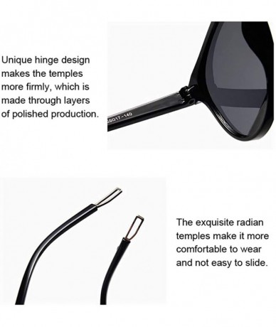 Goggle Cat Eye Sunglasses For Women-Polarized OVERSIZED Shade Glasses-Fashion Vintage - H - CJ1905XNMC0 $28.88