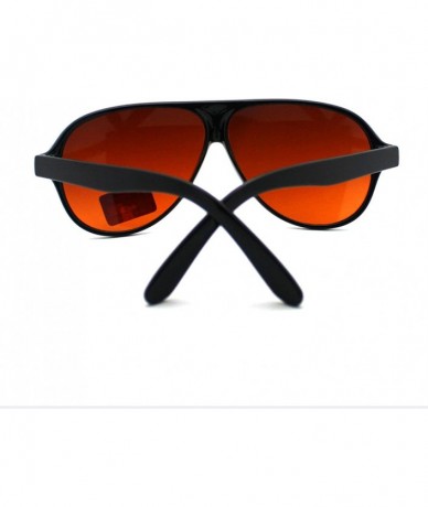 New Mens Retro Sunglasses Fashion Design Trendy Black Frame Blue Buster Lens UV 