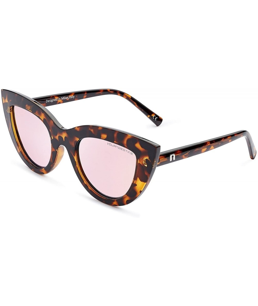 Oversized Gatto & Quadrato - Men & Women Sunglasses - Gatto Habanna - Pink / Before $59.95 - Now 20% Off - C318GEOXKLD $47.69