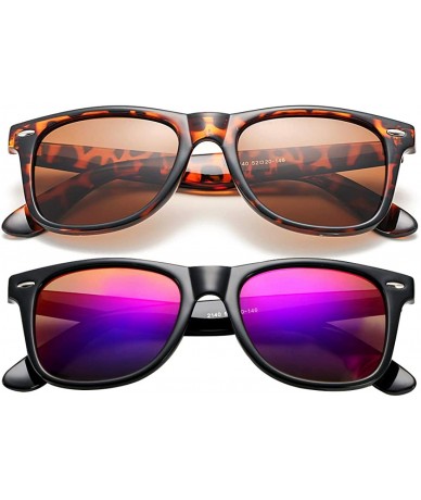 Round Classic Polarized Sunglasses for Men Women Retro UV400 Sun Glasses - C518TU940NT $19.61