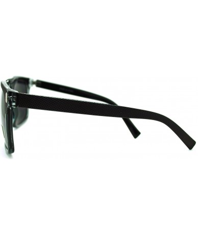 Square Unisex Retro Fashion Sunglasses Stylish Square Flat Top Shades - Gray (Translucent) - CZ11L7Z8925 $18.21