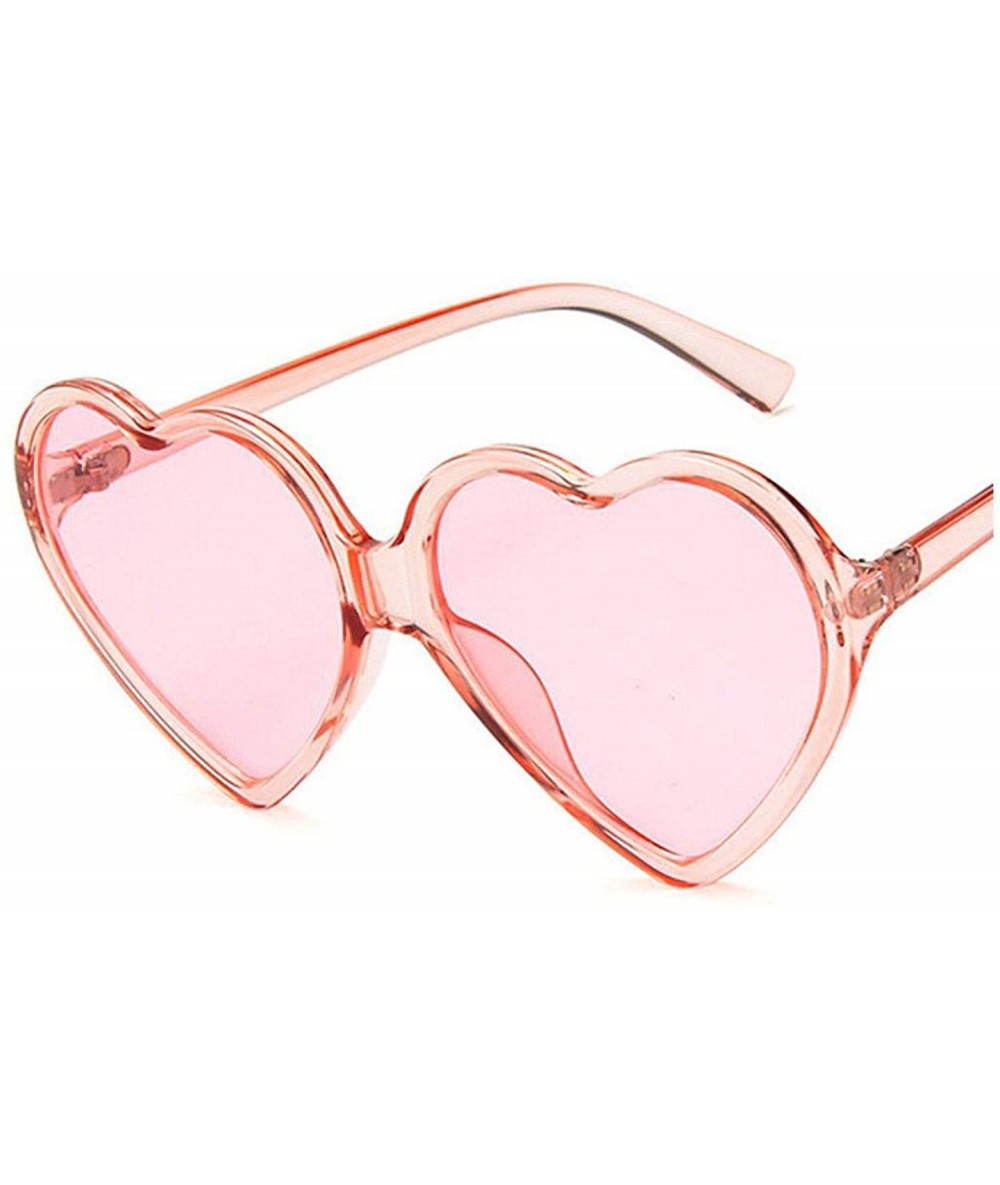 Goggle Women Cute Sexy Sun Glasses Fashion Love Heart Sunglasses Brand Designer Retro Vintage Cheap Red Shades - 7 - CW197A2H...