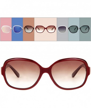 Oversized Classic 60s Vintage Sunglasses for Women-Retro Frame Design Polarized - CM18U4DRTZO $10.63