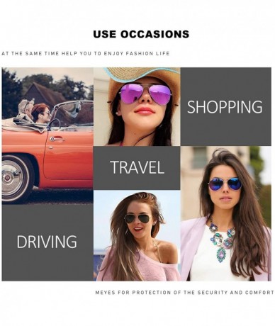 Square Retro Aviator Square Sunglasses for Women Polarized - Fashion Mirrored Lens with Metal Frame 100% UV Protection - CG18...