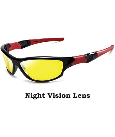 Square Polarized Sunglasses Driving Glasses Eyewear - Night Vision - CH199QDHIXA $9.65